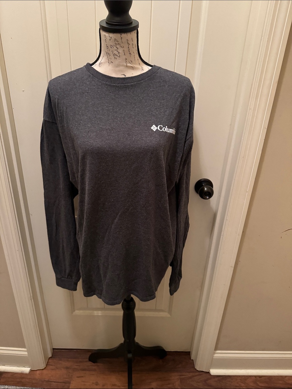 Columbia Charcoal Gray Long Sleeve Logo Tee